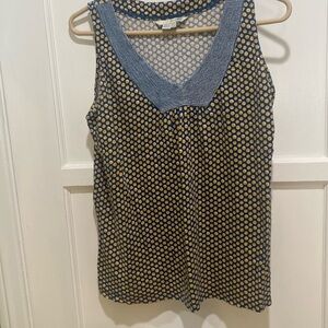 Boden v neck knit dot top size 8